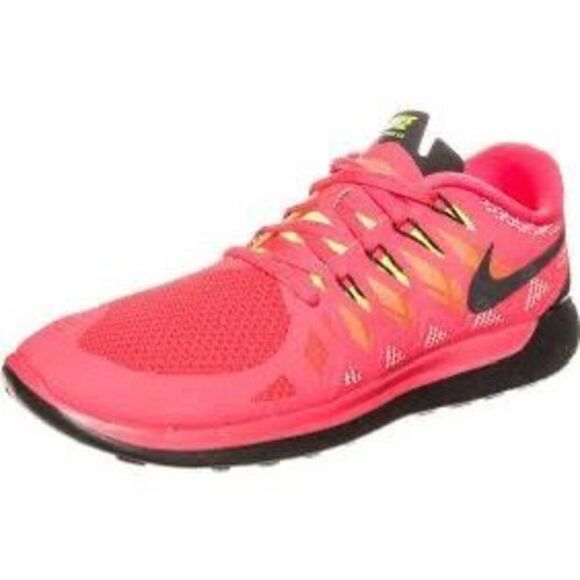 Nike Men's Size 15 Free Running Shoes Neon Coral Pink Red Athletic Bright Vivid - Picture 3 of 12